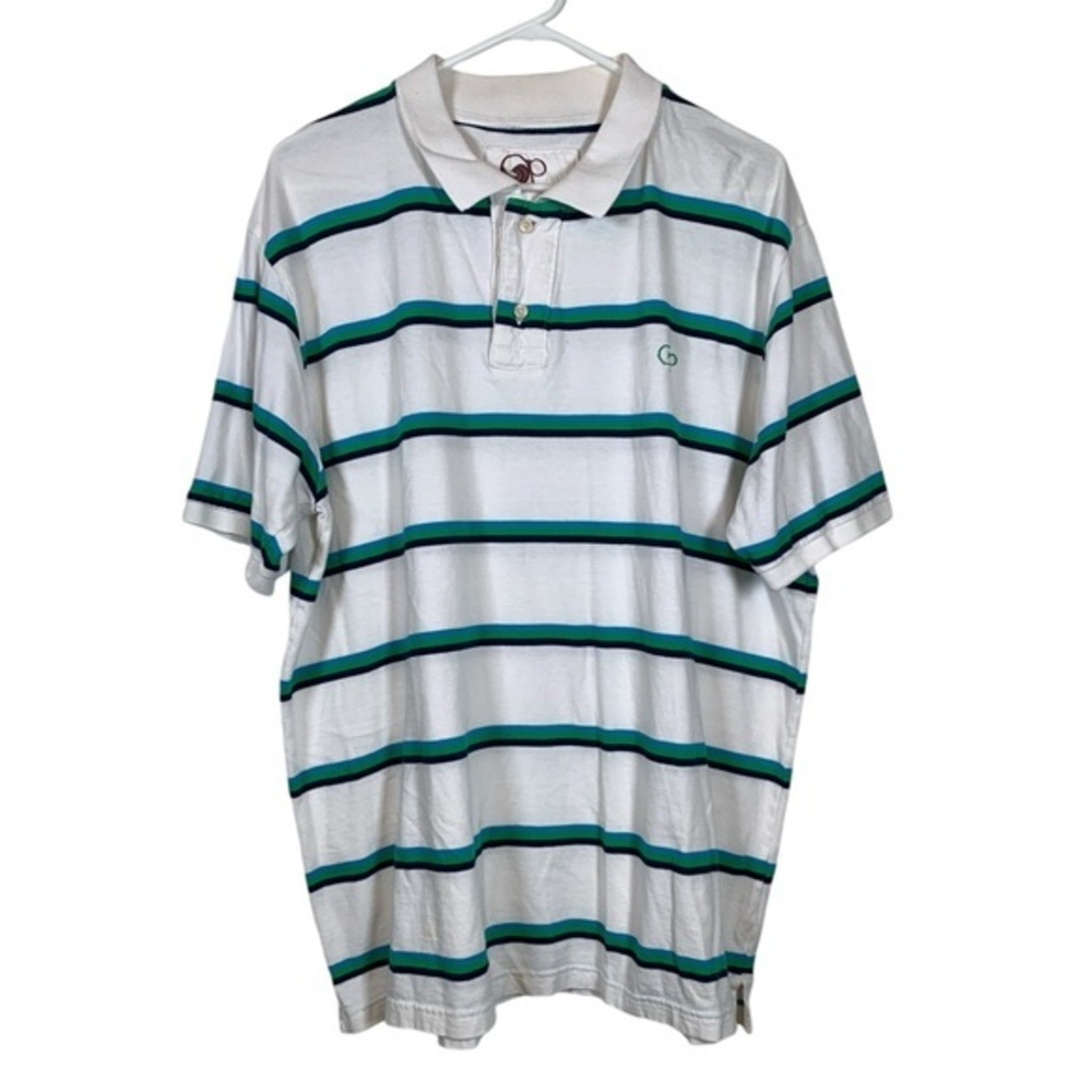 OP Ocean Pacific White Polo Shirt Size XL EUC #VEG-0032
